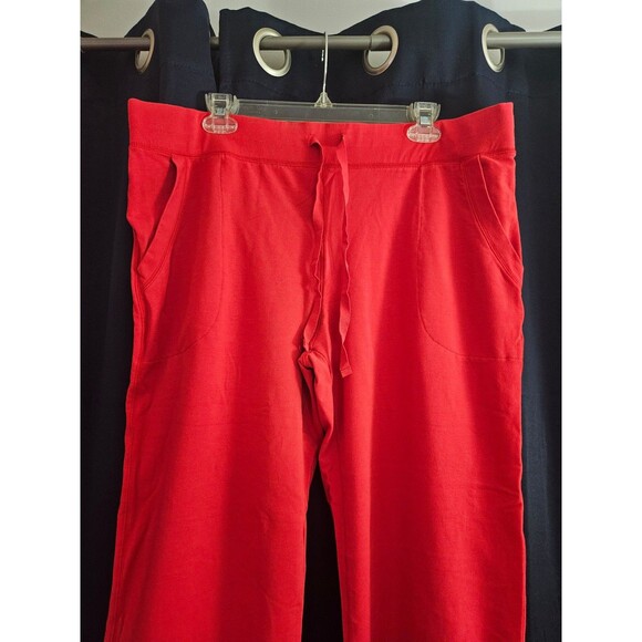 L.L.Bean Women's Red Capri Jogger Pants - Size L - Picture 2 of 4